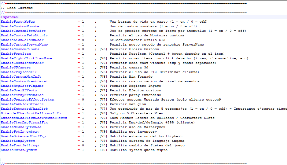 System Config